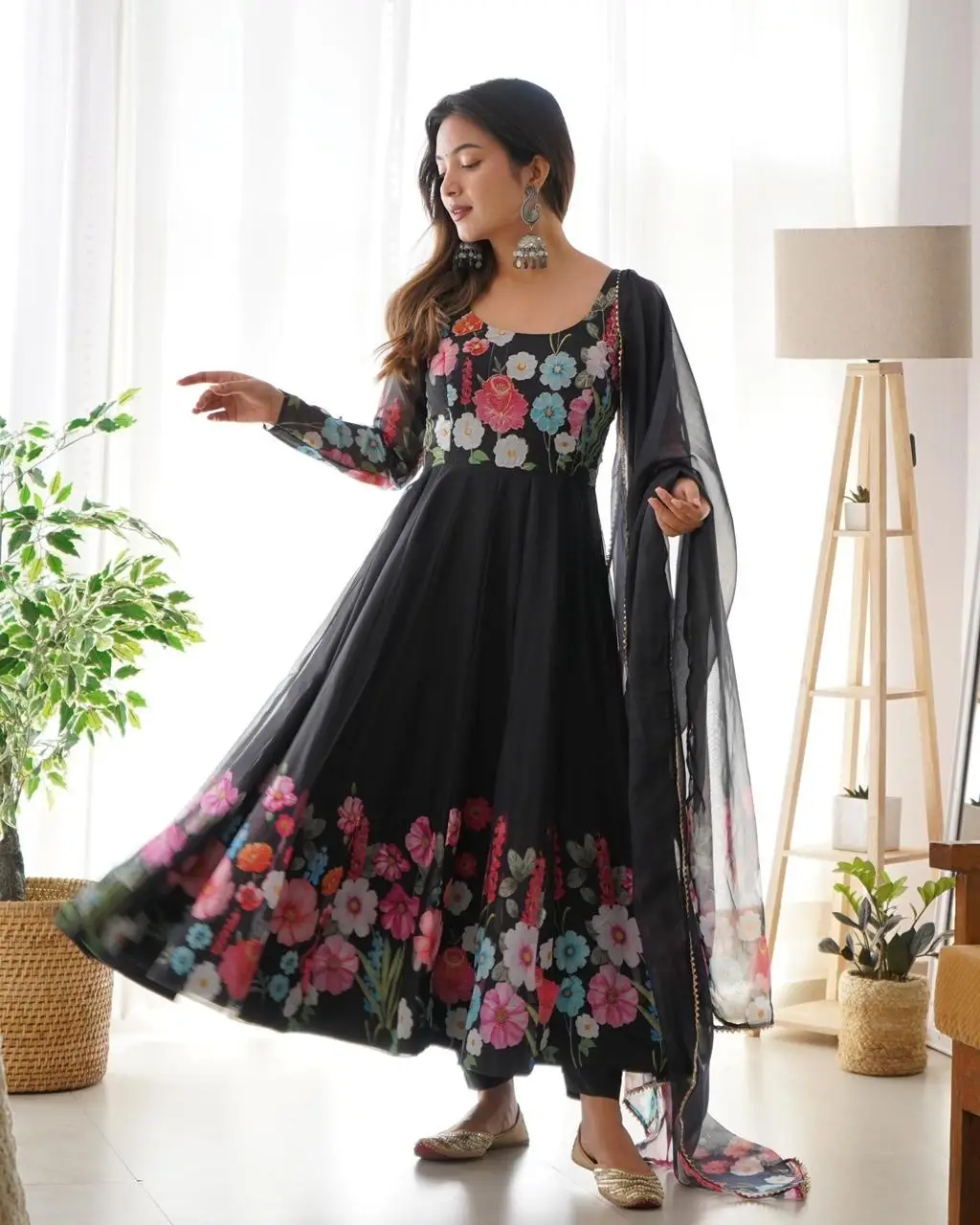 Organza Anarkali