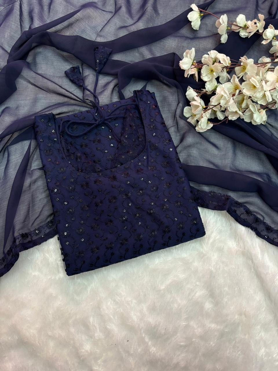 Soft net Kurti