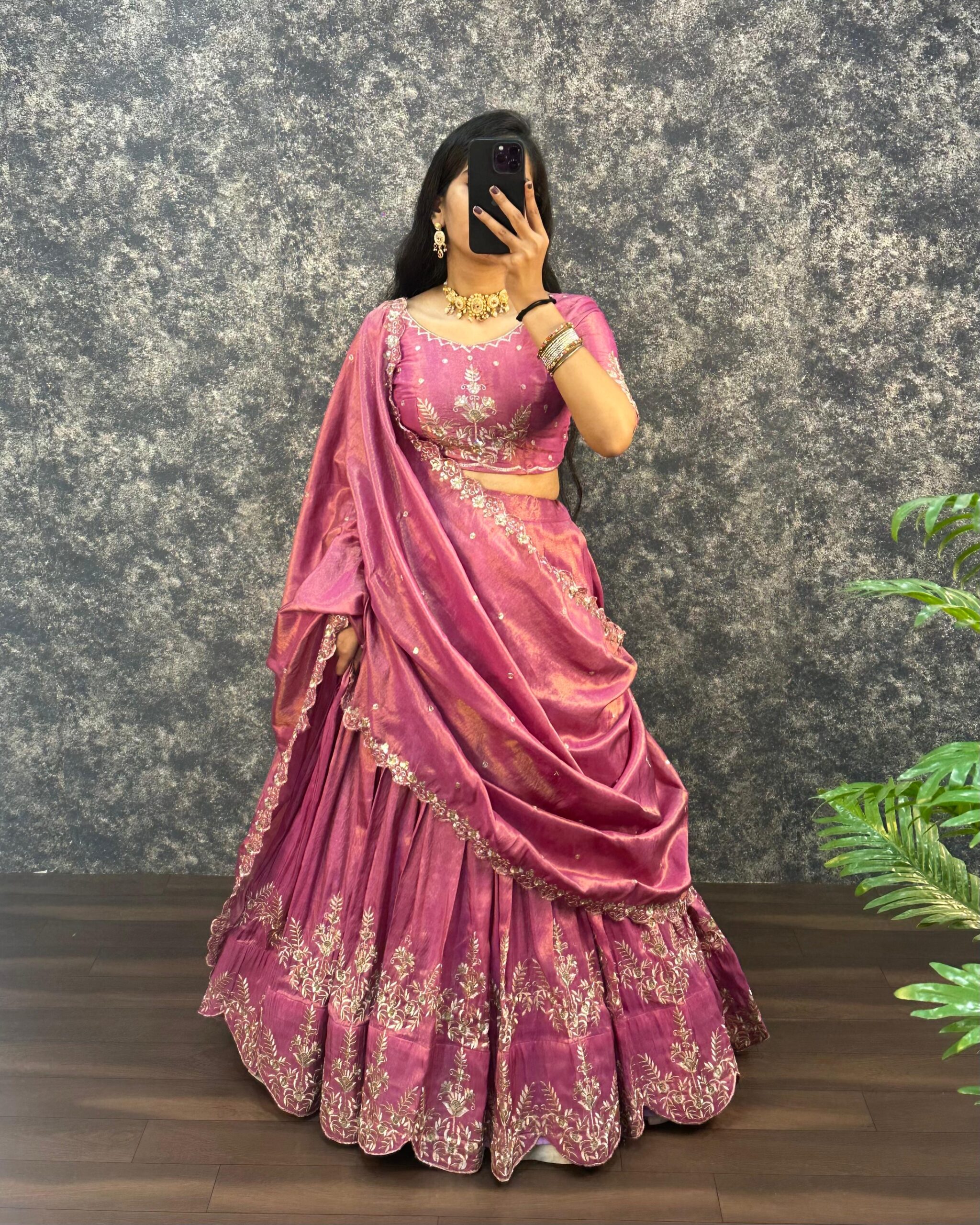 Tissue lehenga
