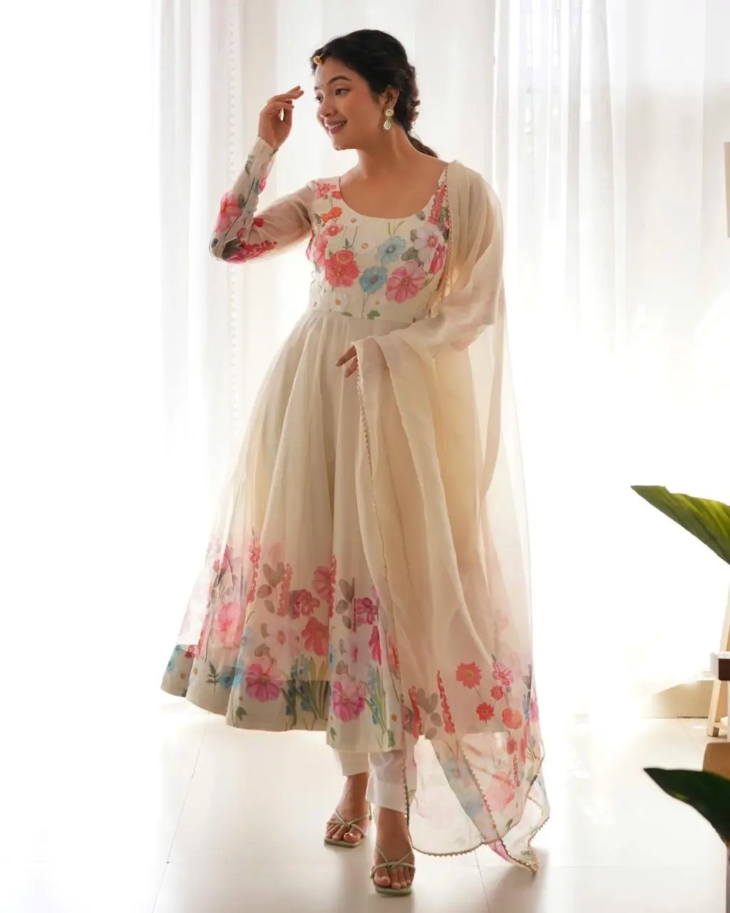 Organza Anarkali - Image 4
