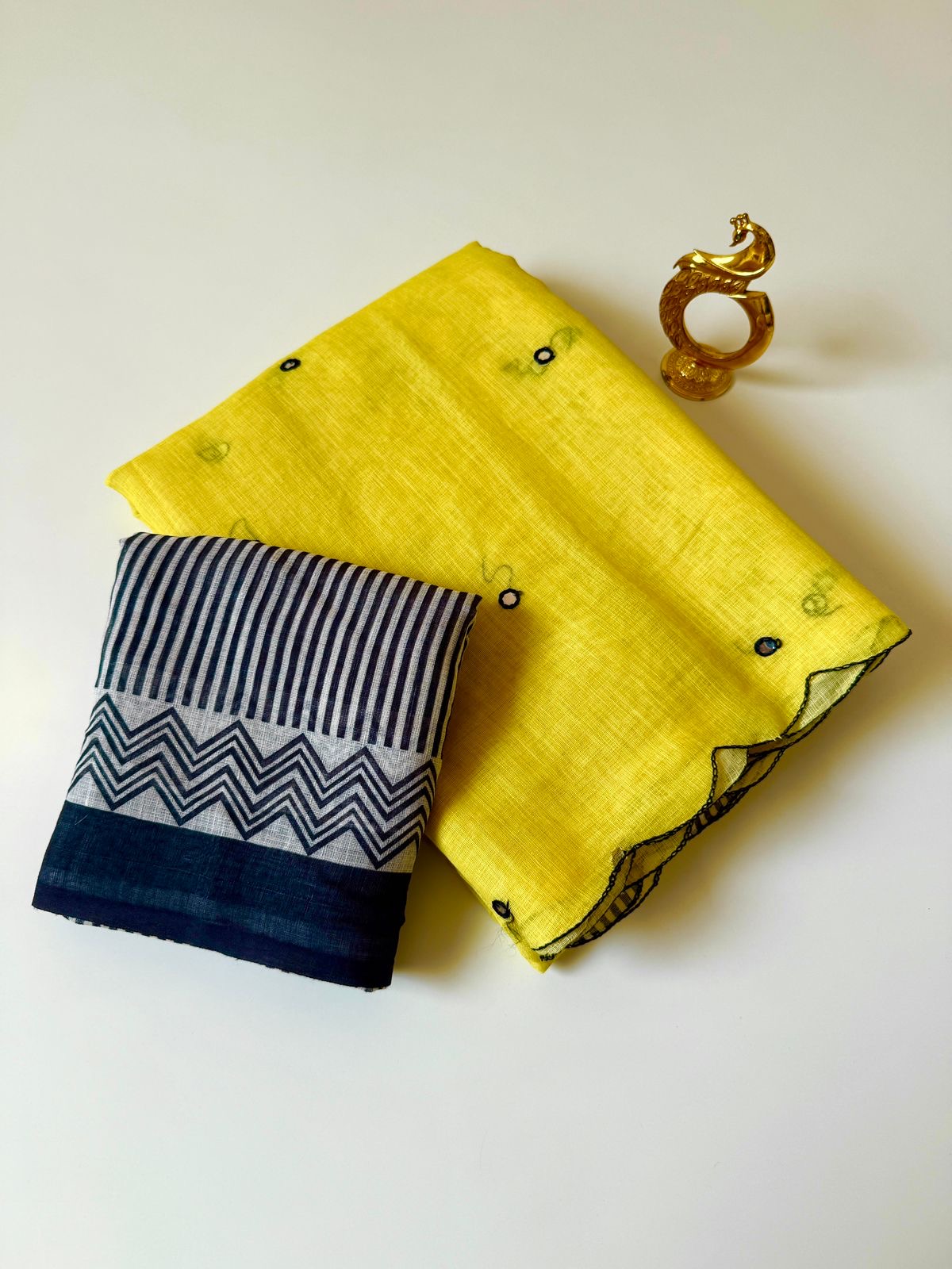 Zebra cotton saree