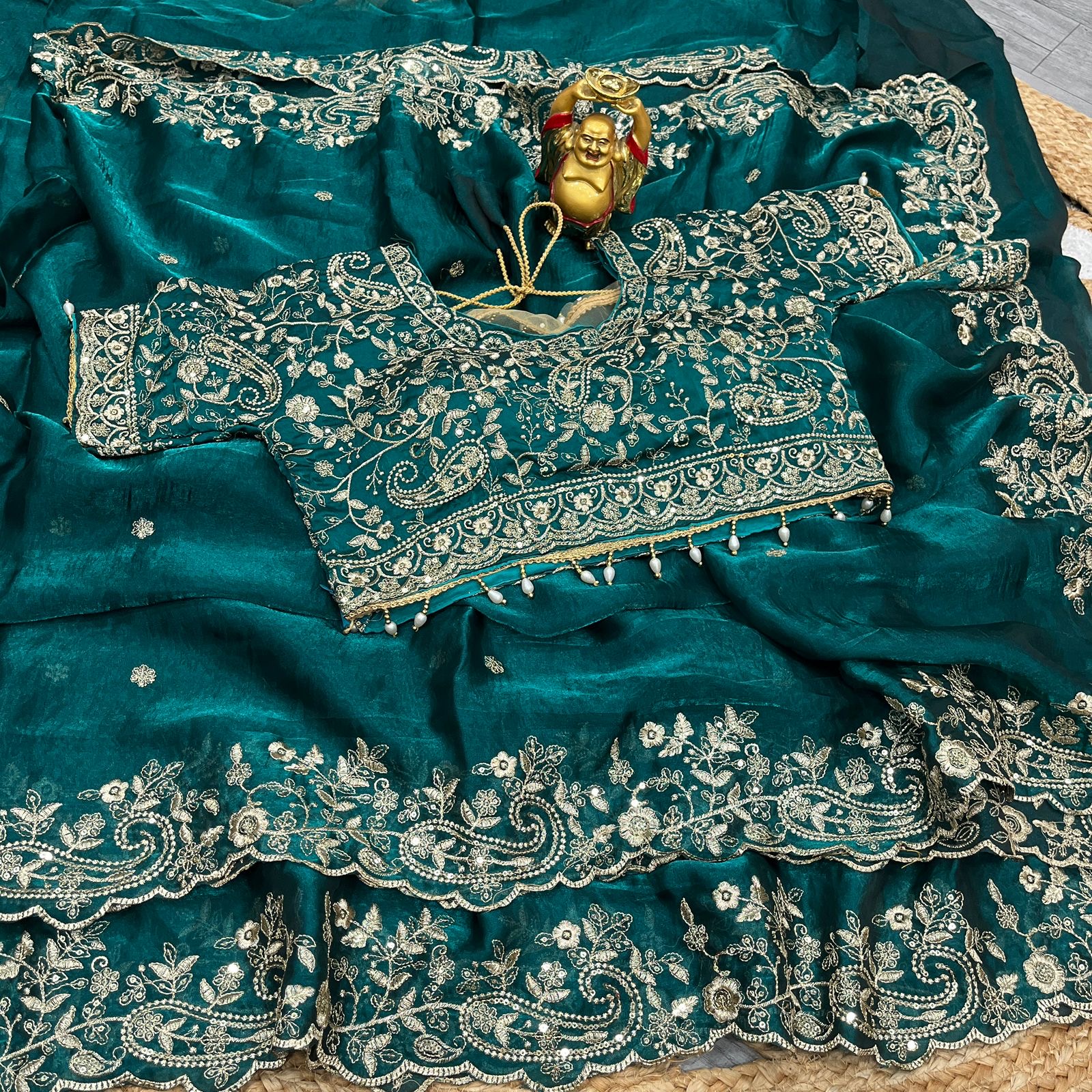 Mango work saree - Image 17
