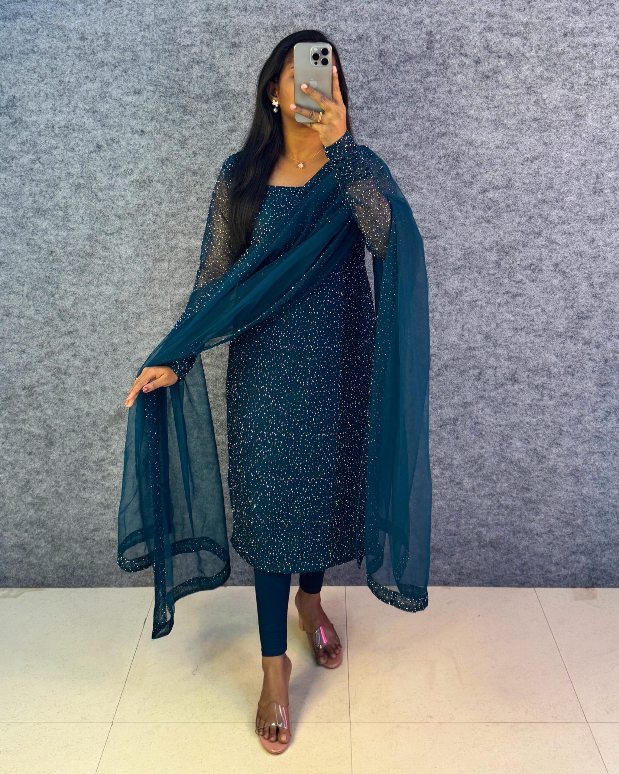 Peacock blue