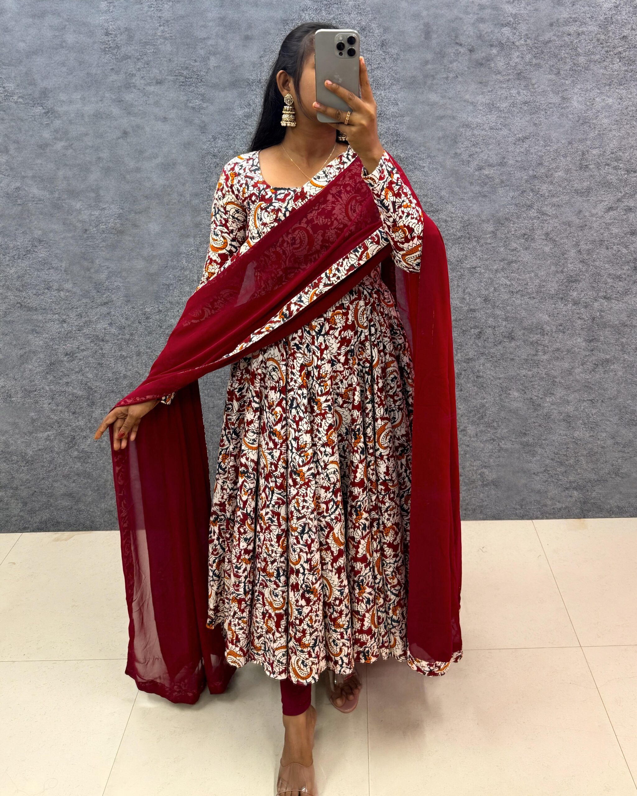 kalamkari block print maxi