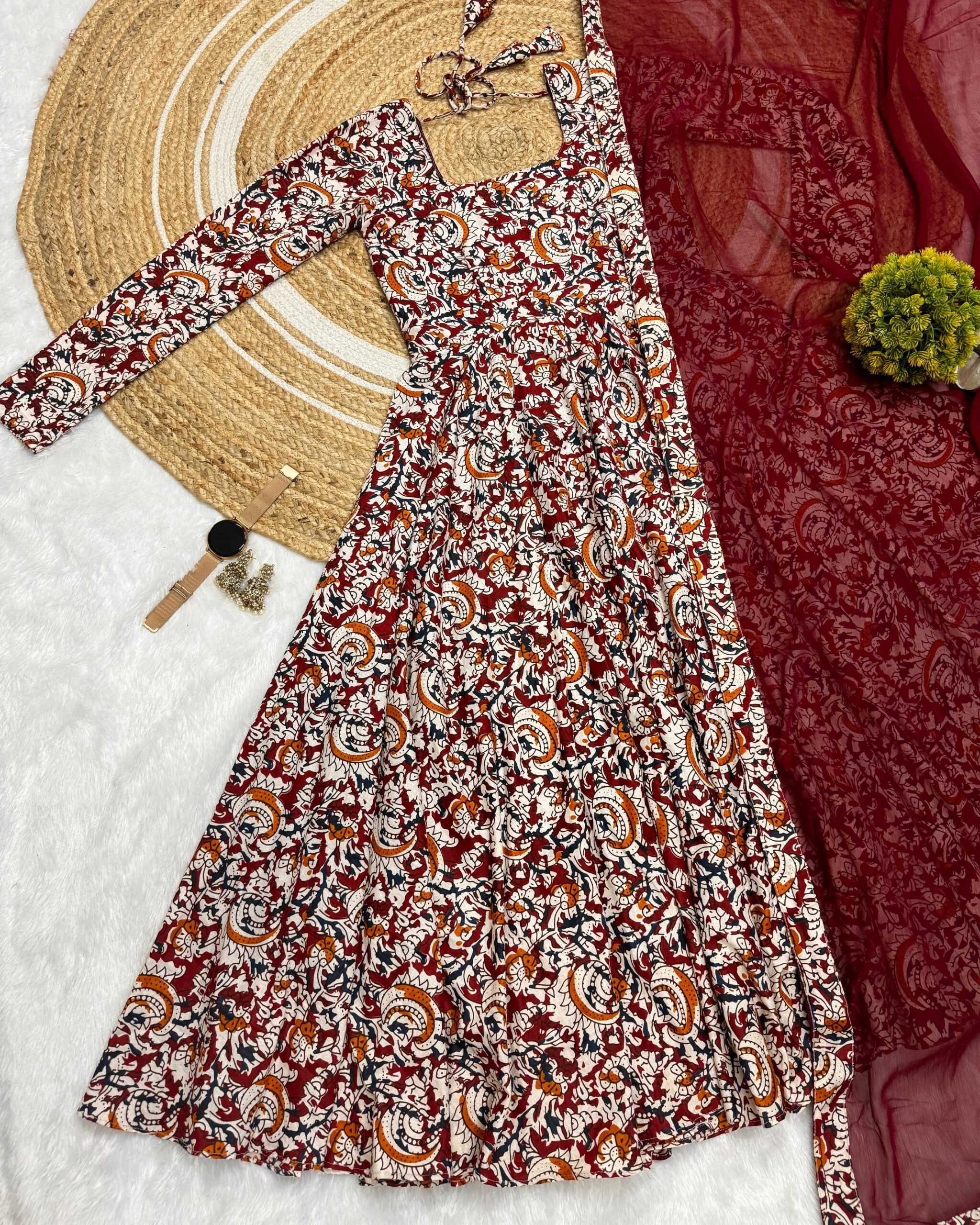 kalamkari block print maxi - Image 2