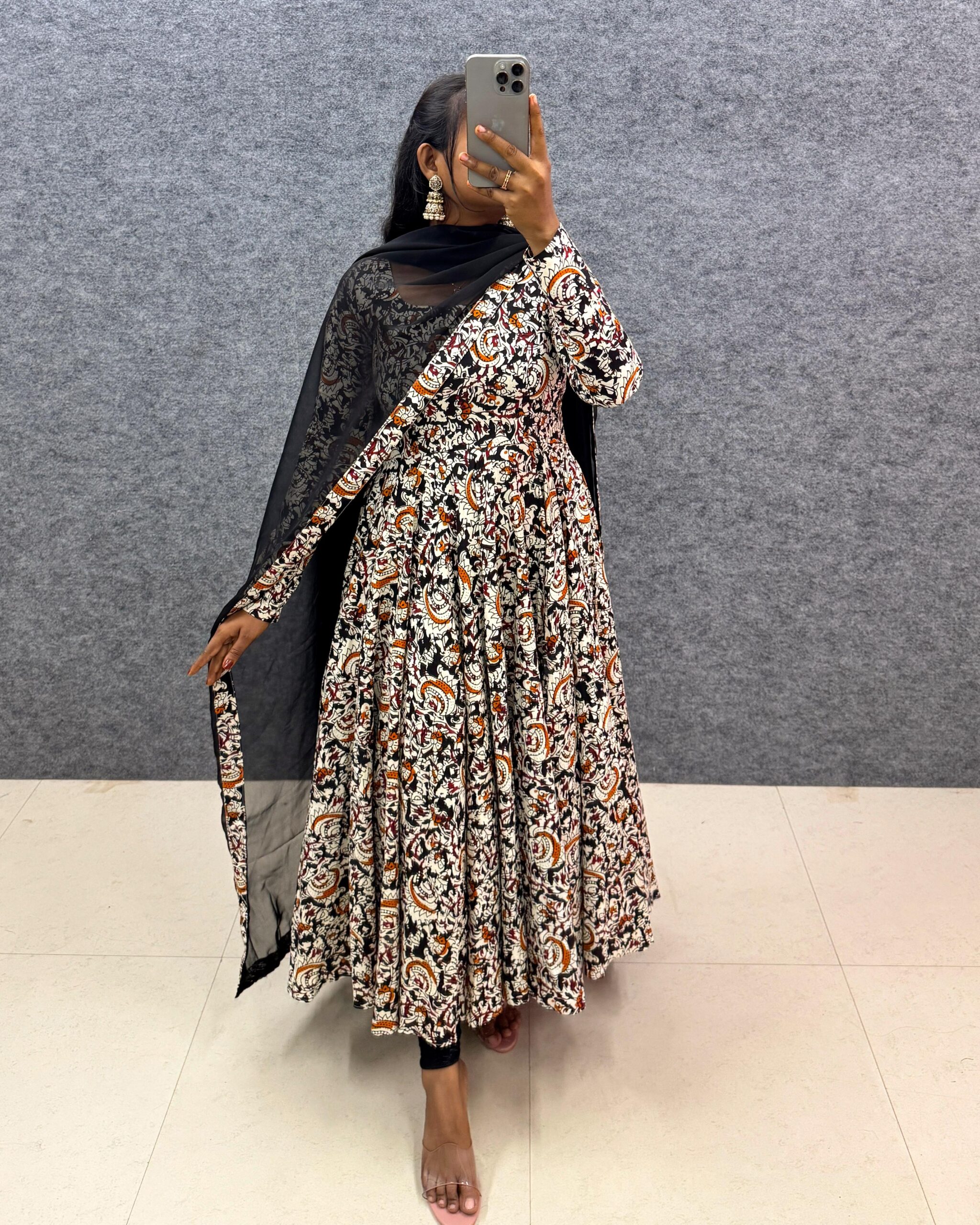 kalamkari block print maxi