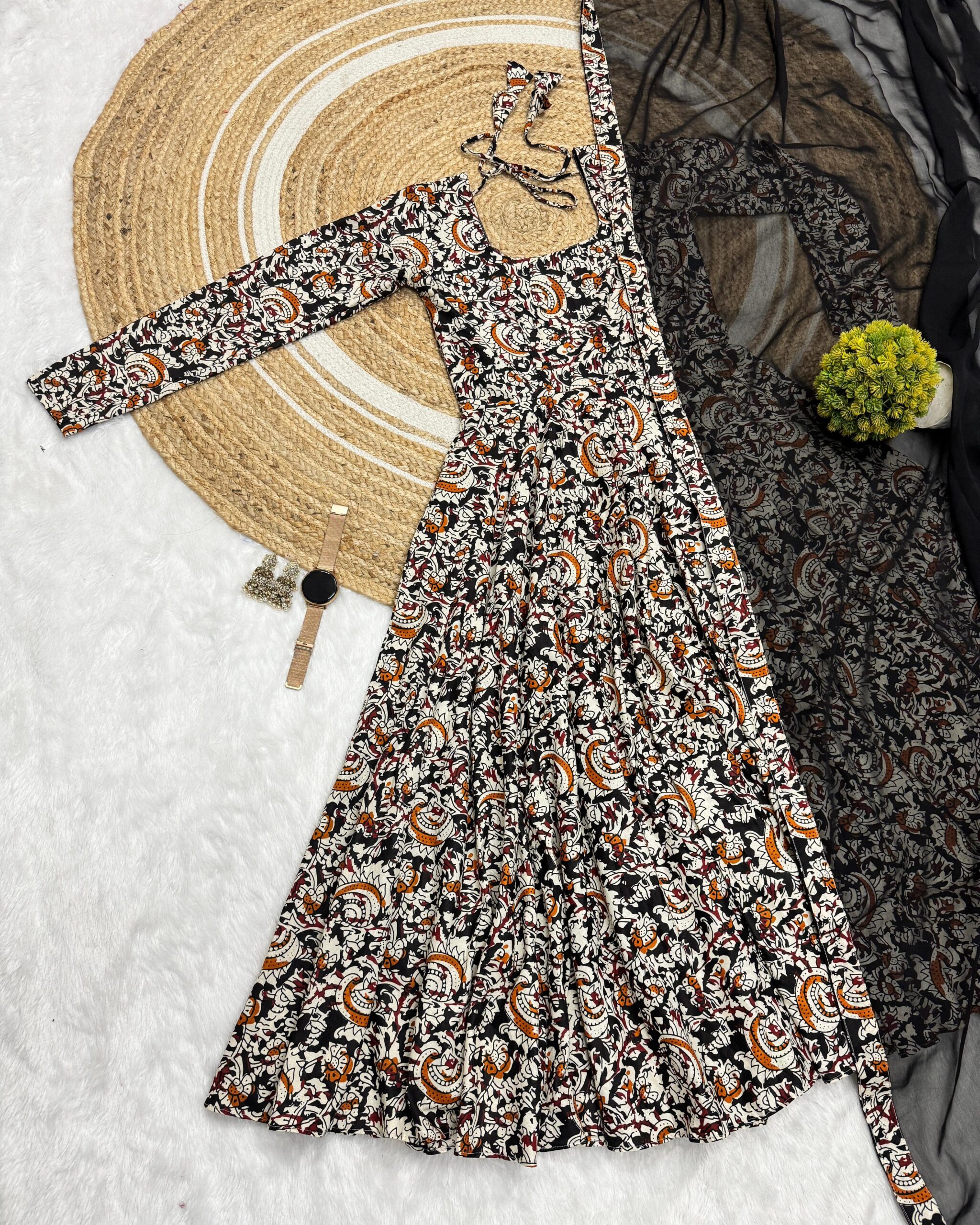 kalamkari block print maxi - Image 3