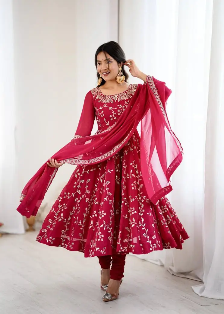 Embroidery Anarkali