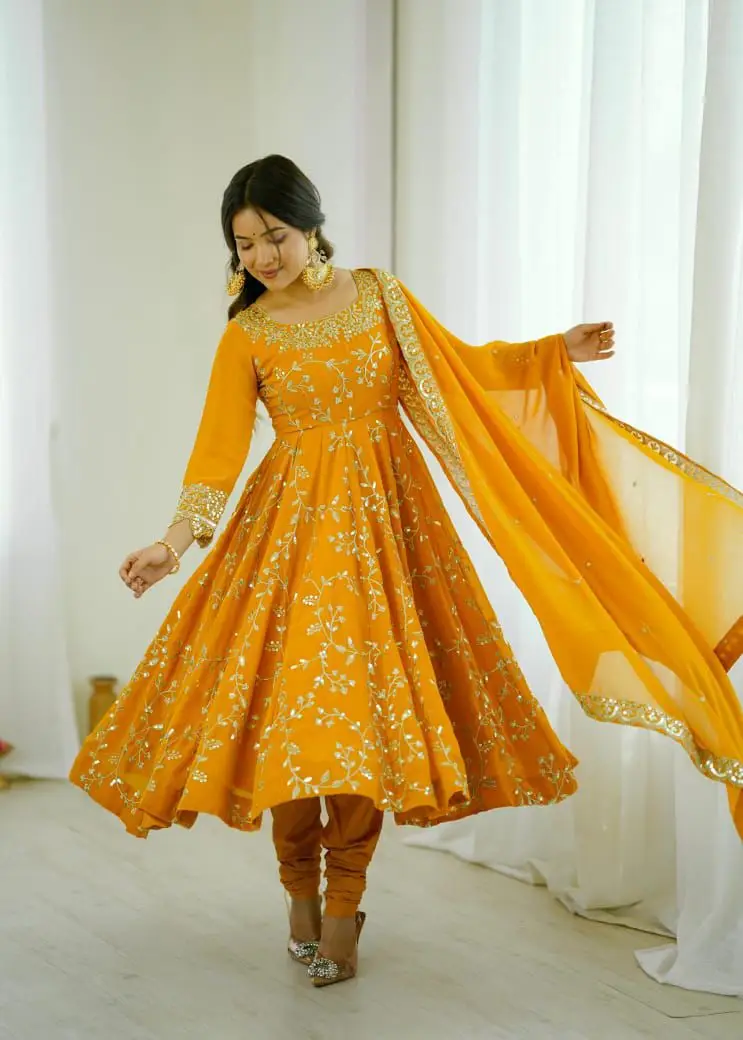 Embroidery Anarkali