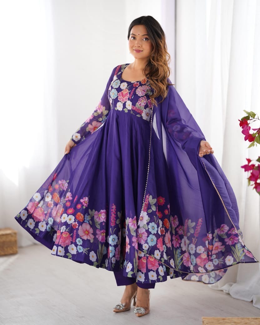 Organza Anarkali