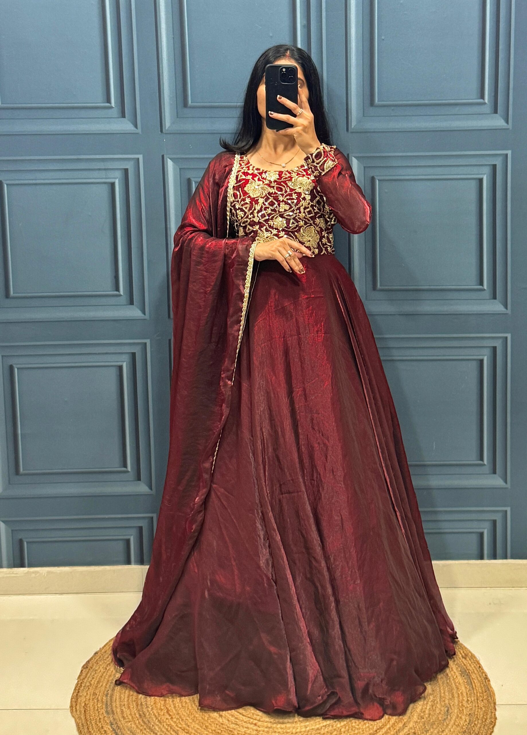 Shiny gown