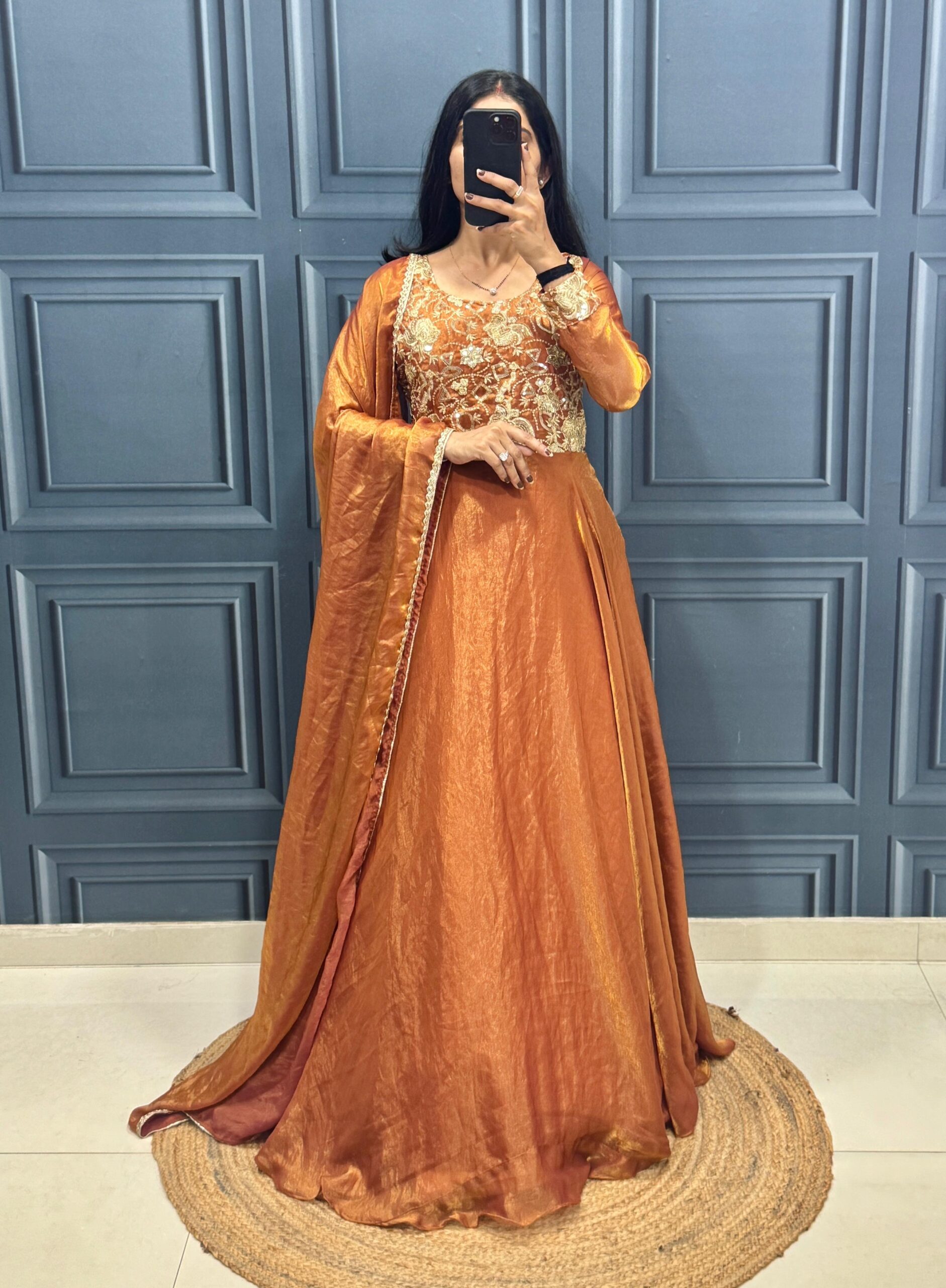 Shiny gown