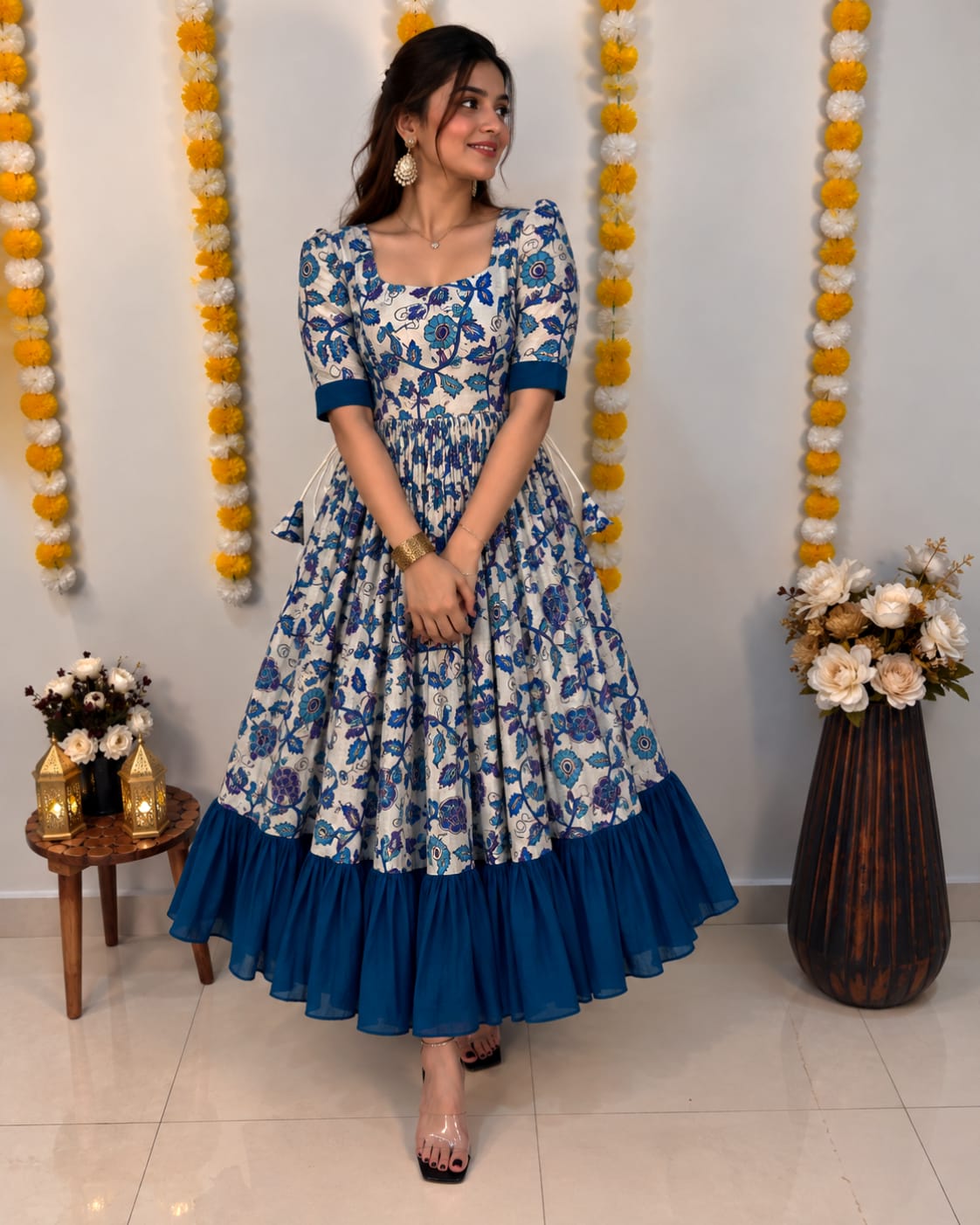 Traditional kalamkari maxi